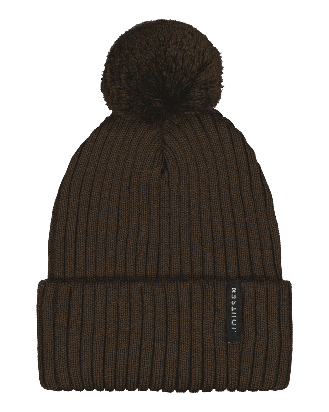 Ilves mössa i merinoull choklad