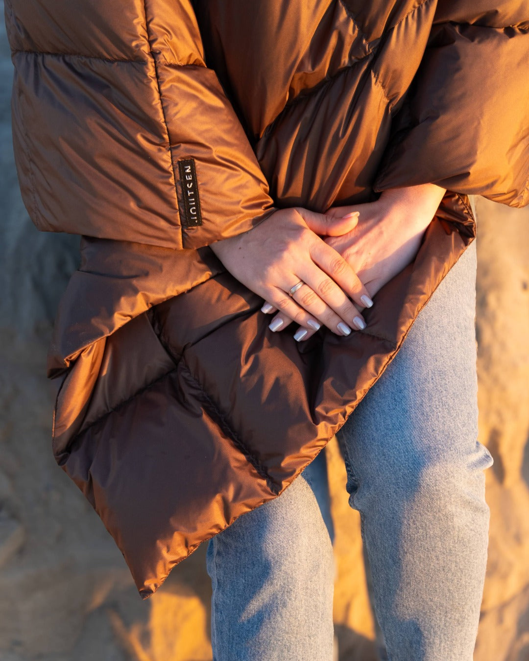 Otava dunponcho kaffe