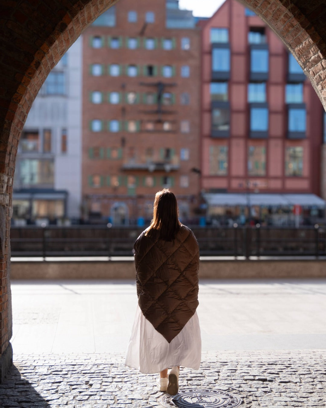 Otava dunponcho kaffe
