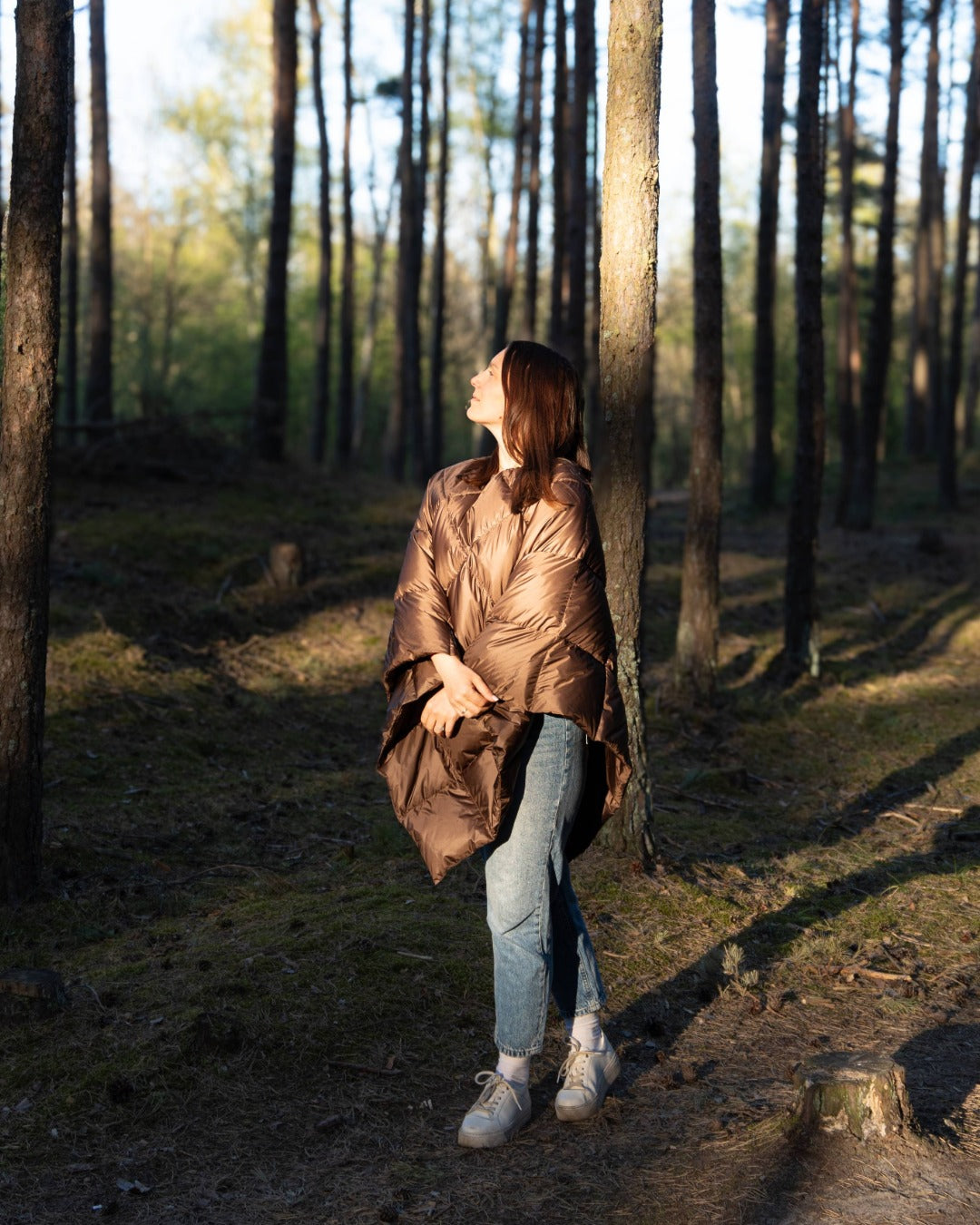 Otava dunponcho kaffe