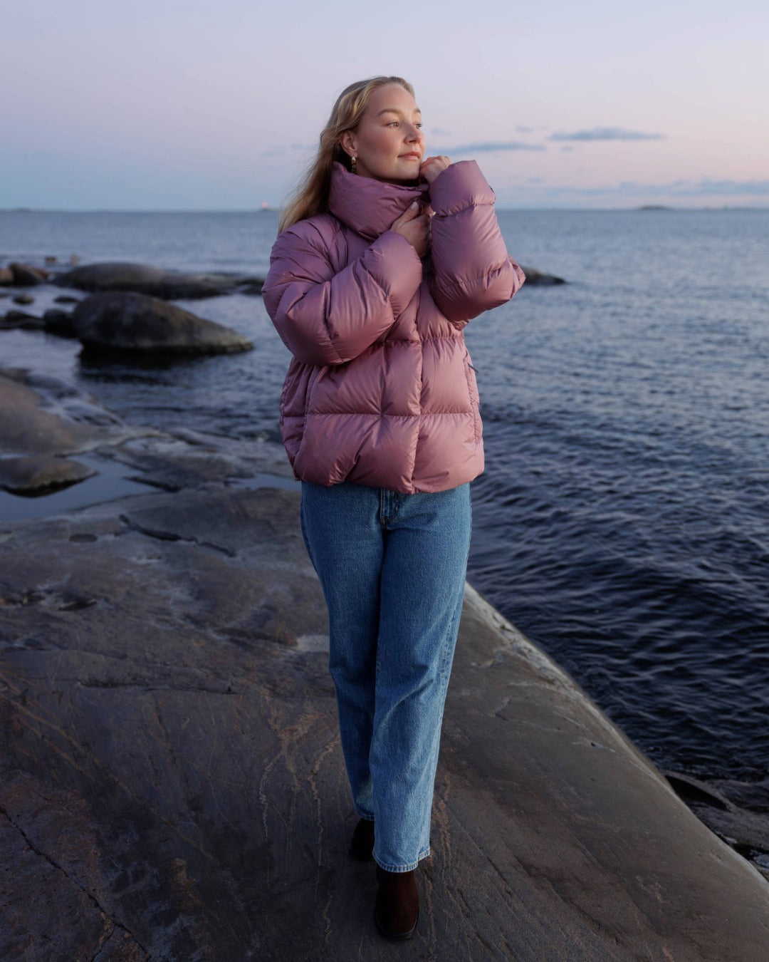 Hildur dunjacka dov orkide