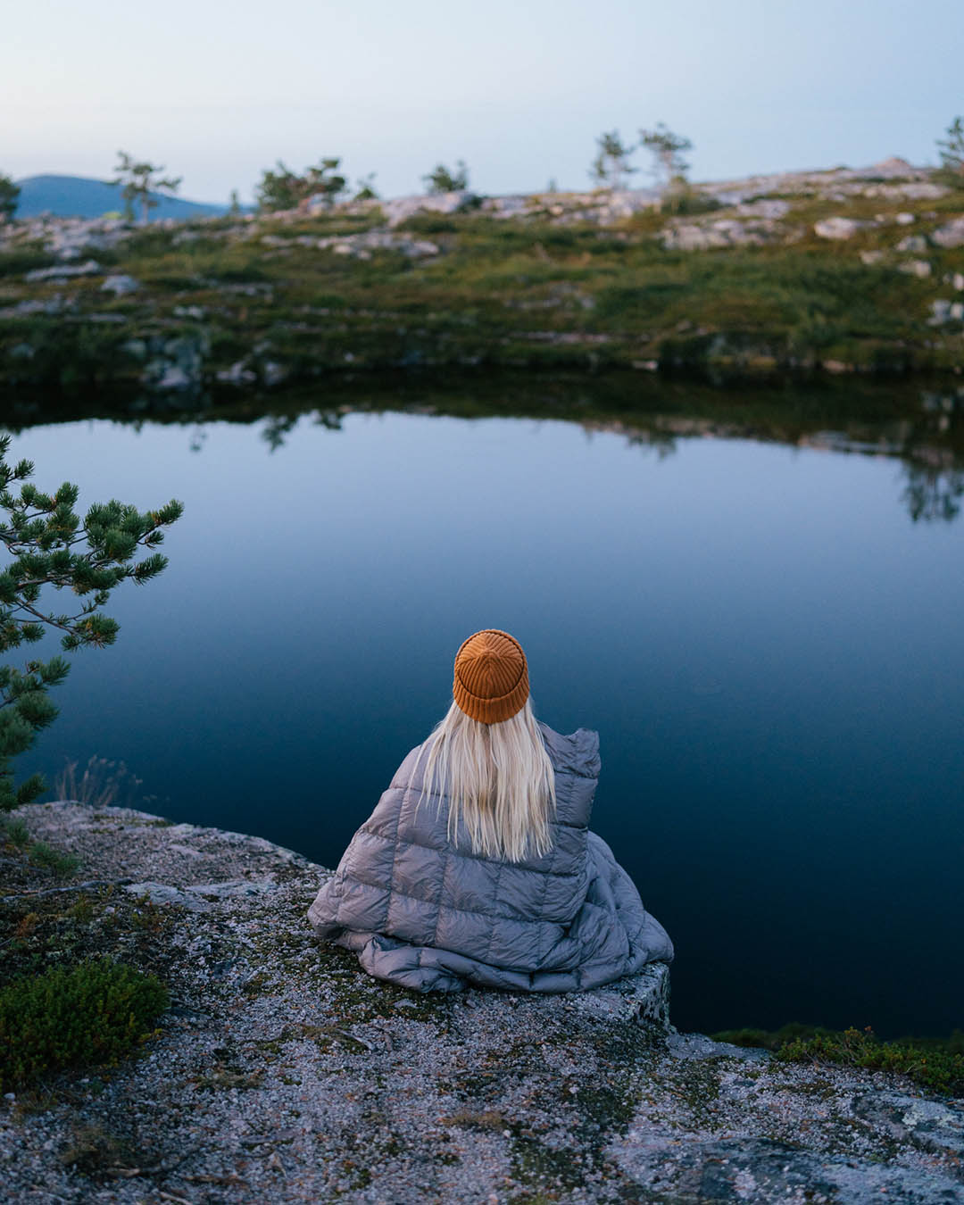 Kulkuri dunpläd grå
