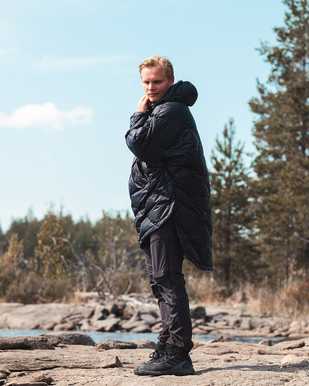 Velho dunanorak svart