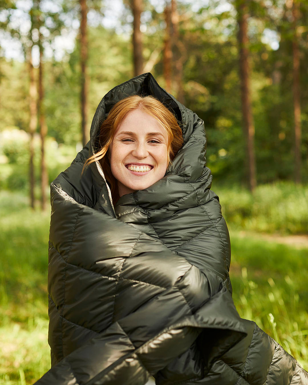 Kulkuri dunpläd oliv