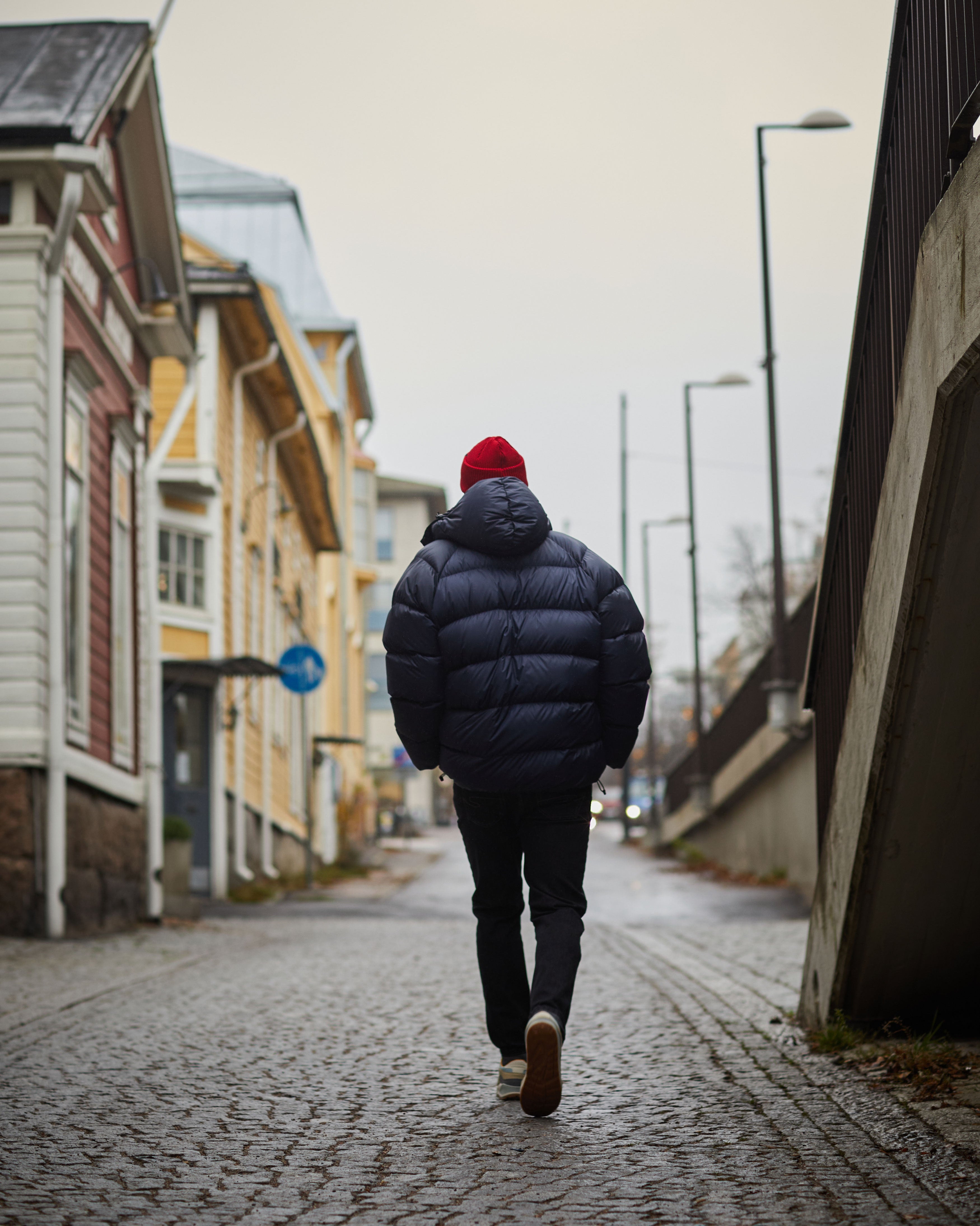 Tauko dunjacka av återvunnet tyg - Joutsen Sweden -