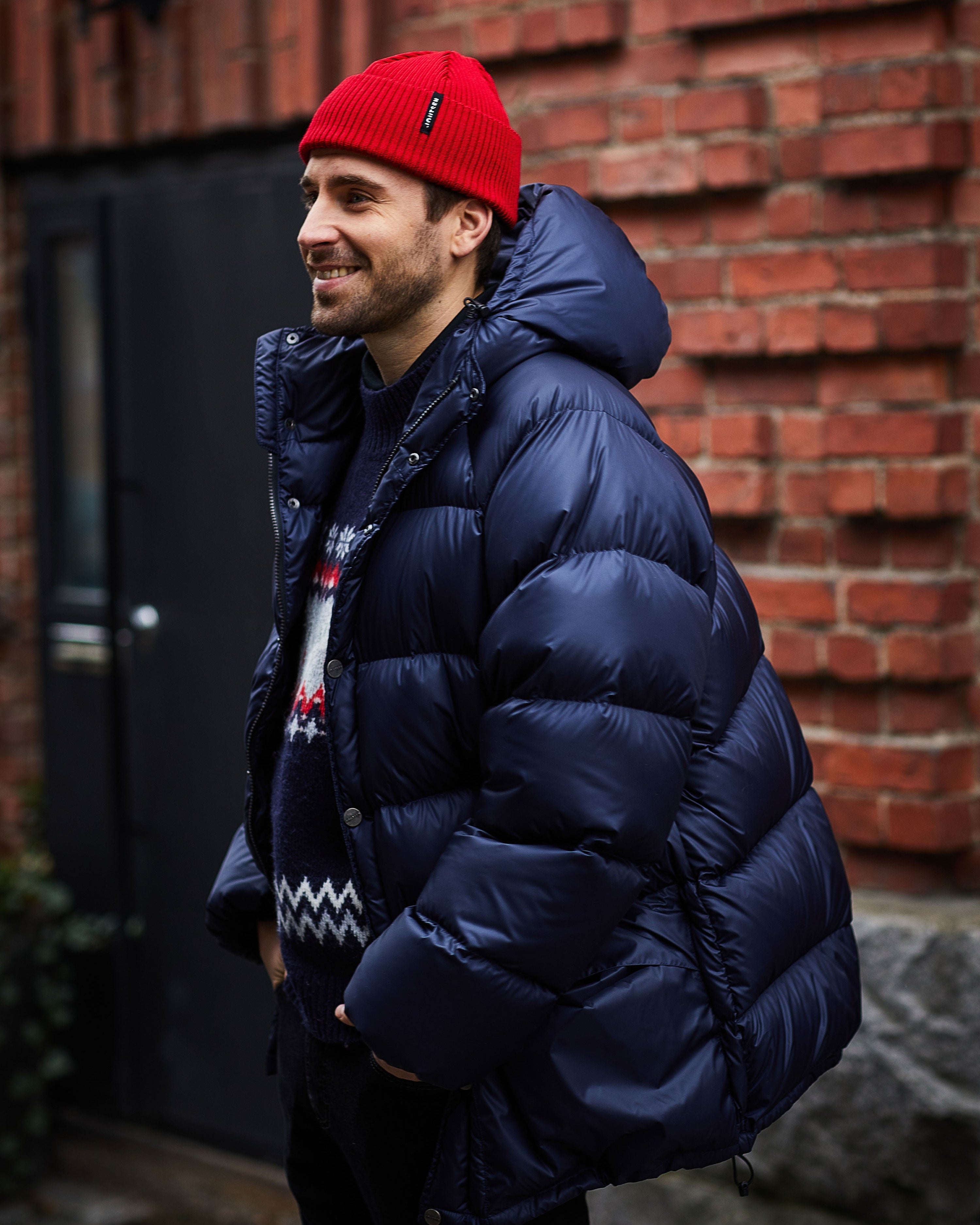 Tauko dunjacka av återvunnet tyg - Joutsen Sweden -