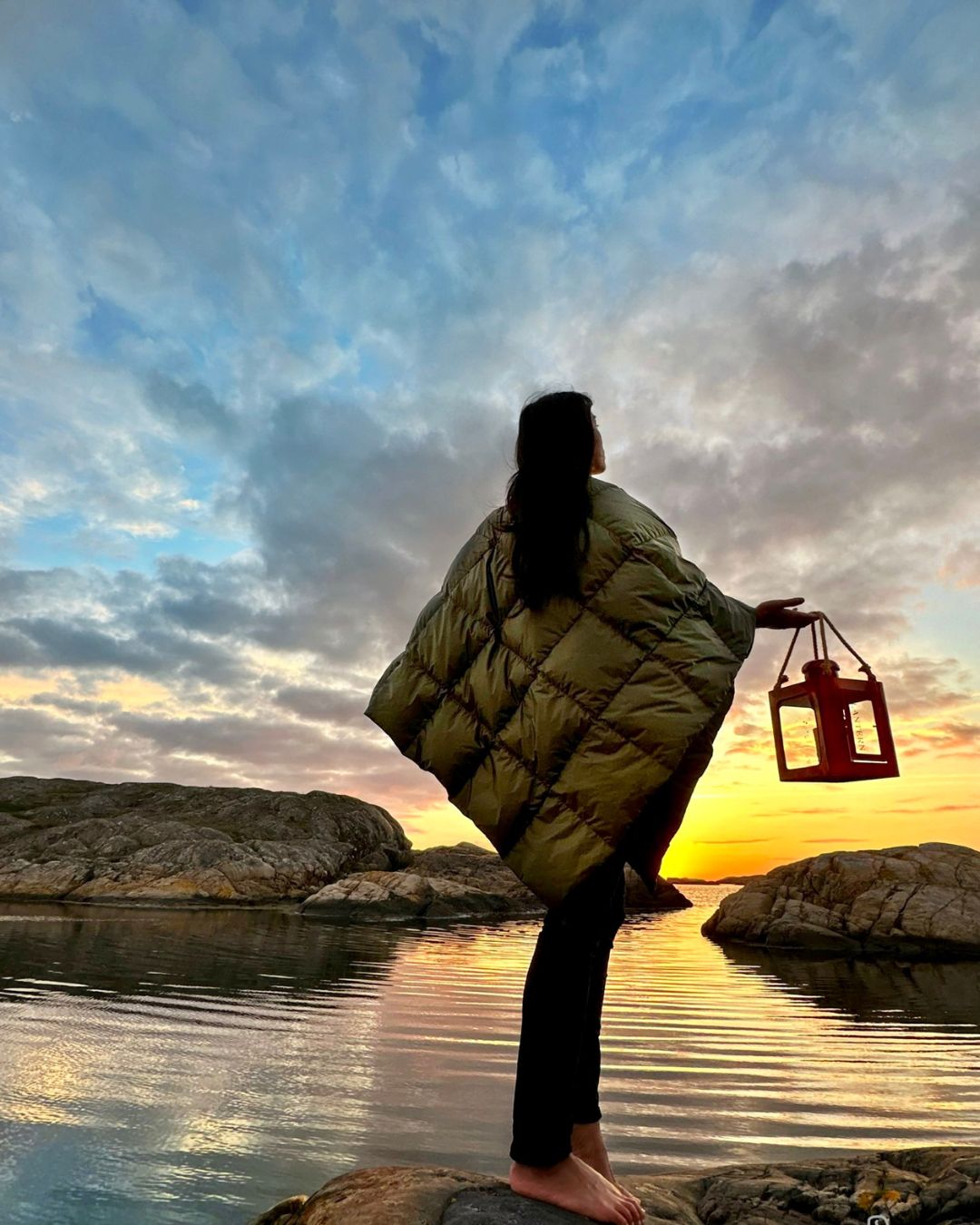 Otava dunponcho skogsmossa