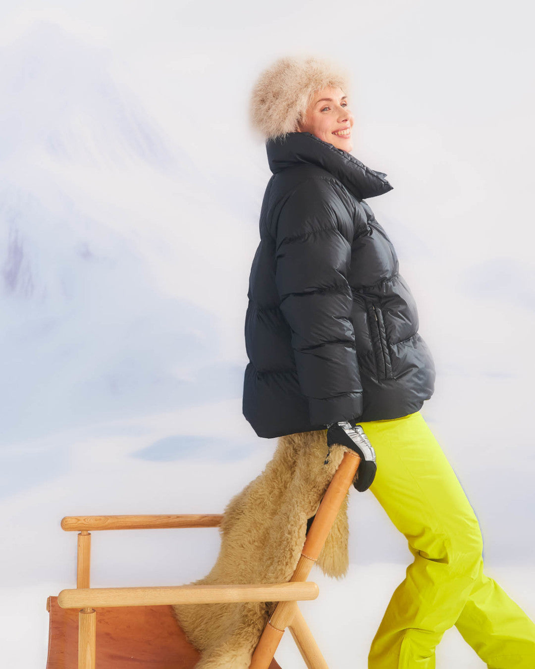 Hildur dunjacka kolsvart
