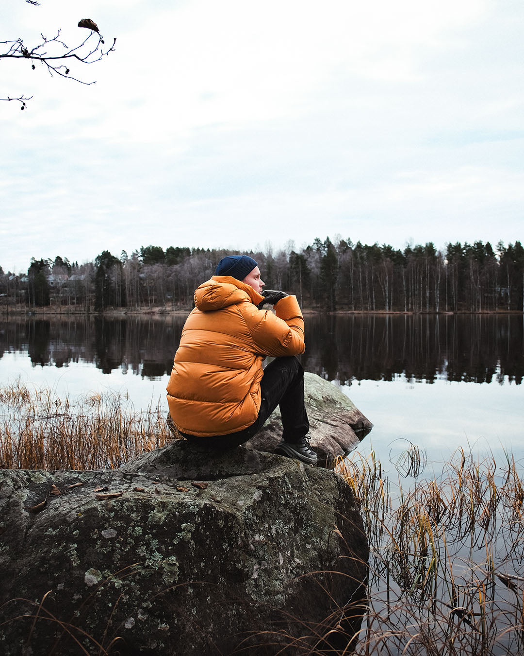 Huurre dunjacka bärnsten