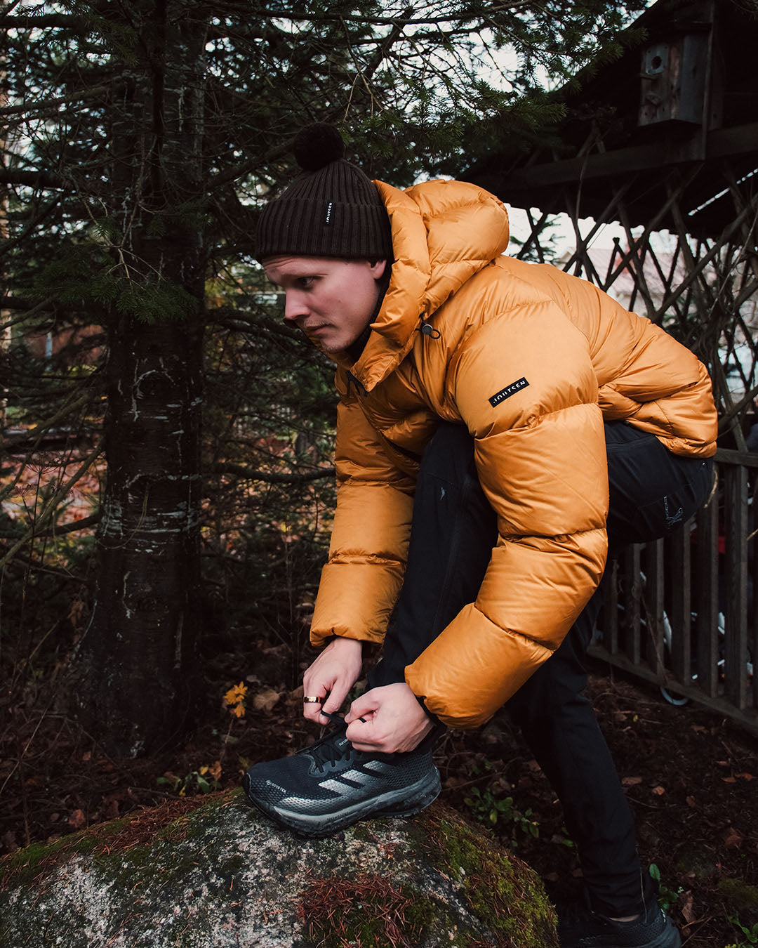 Huurre dunjacka bärnsten